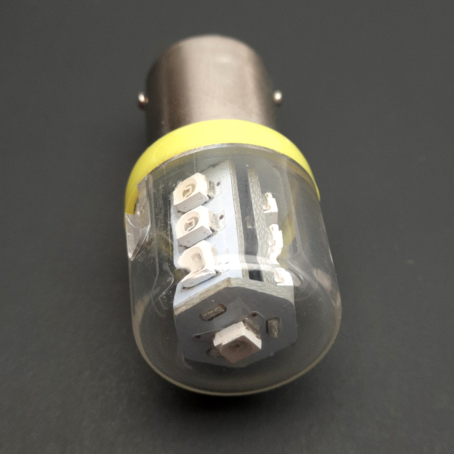 New Texelco 11EB3 Series BA 15D LED Bulb, 360° Diffused, Amber, 10 LEDs, 24VAC/DC