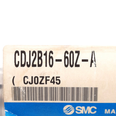 New SMC CDJ2B16-60Z-A Pneumatic Cylinder, ø16mm Bore, 60mm Stroke, 0.7MPa, M5 Ports