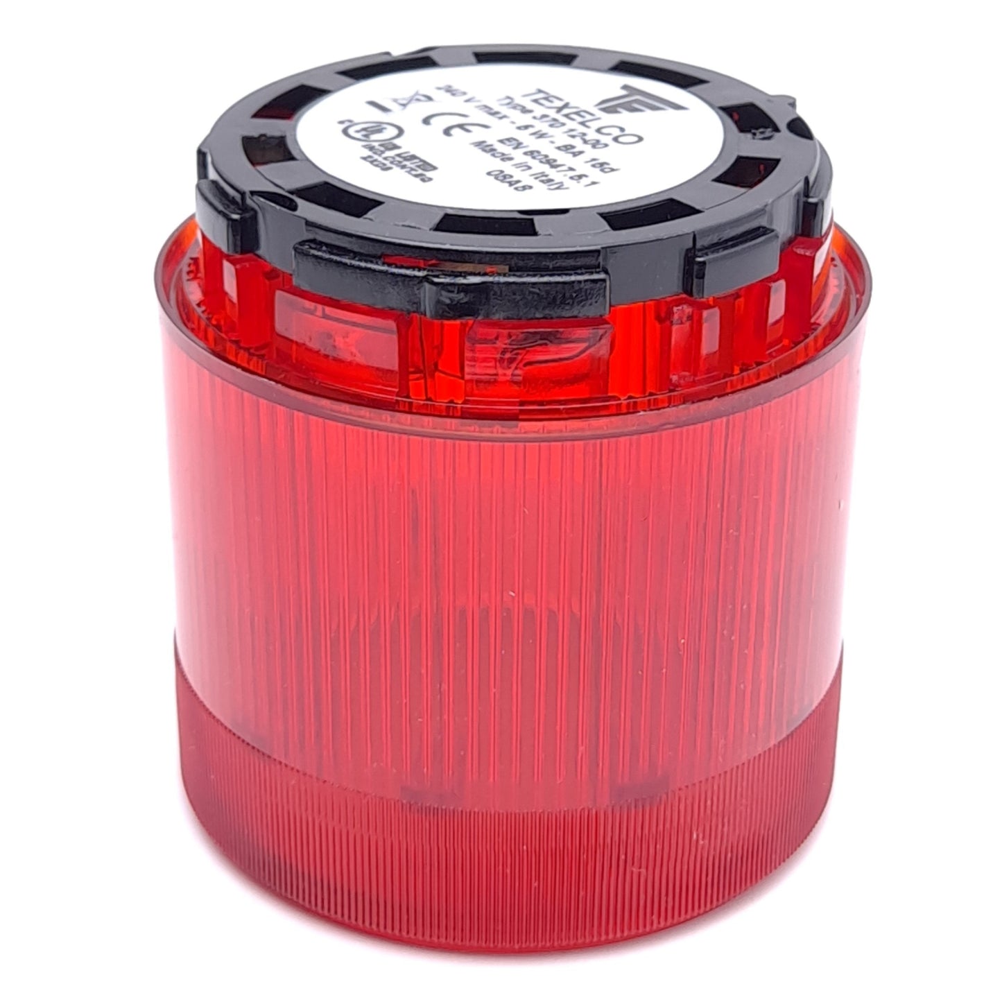 New Texelco Type 370 12-00 Stack Light Module, Steady Red, ø70mm, 12-240V