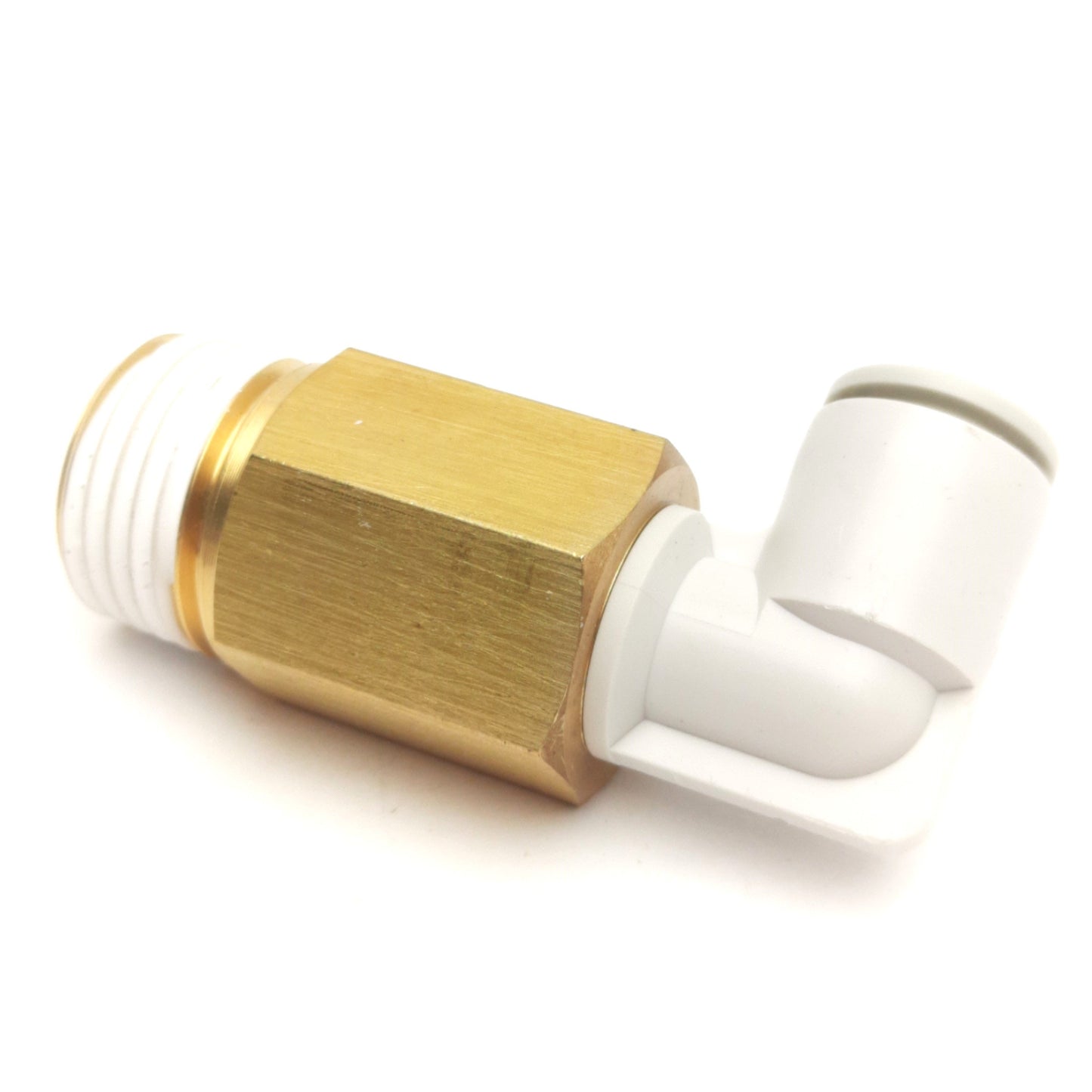 New Lot of 5 SMC KQ2W10-04AS One Touch Elbow Fitting 10mm Tube to Rc1/2 Male, 1.0MPa