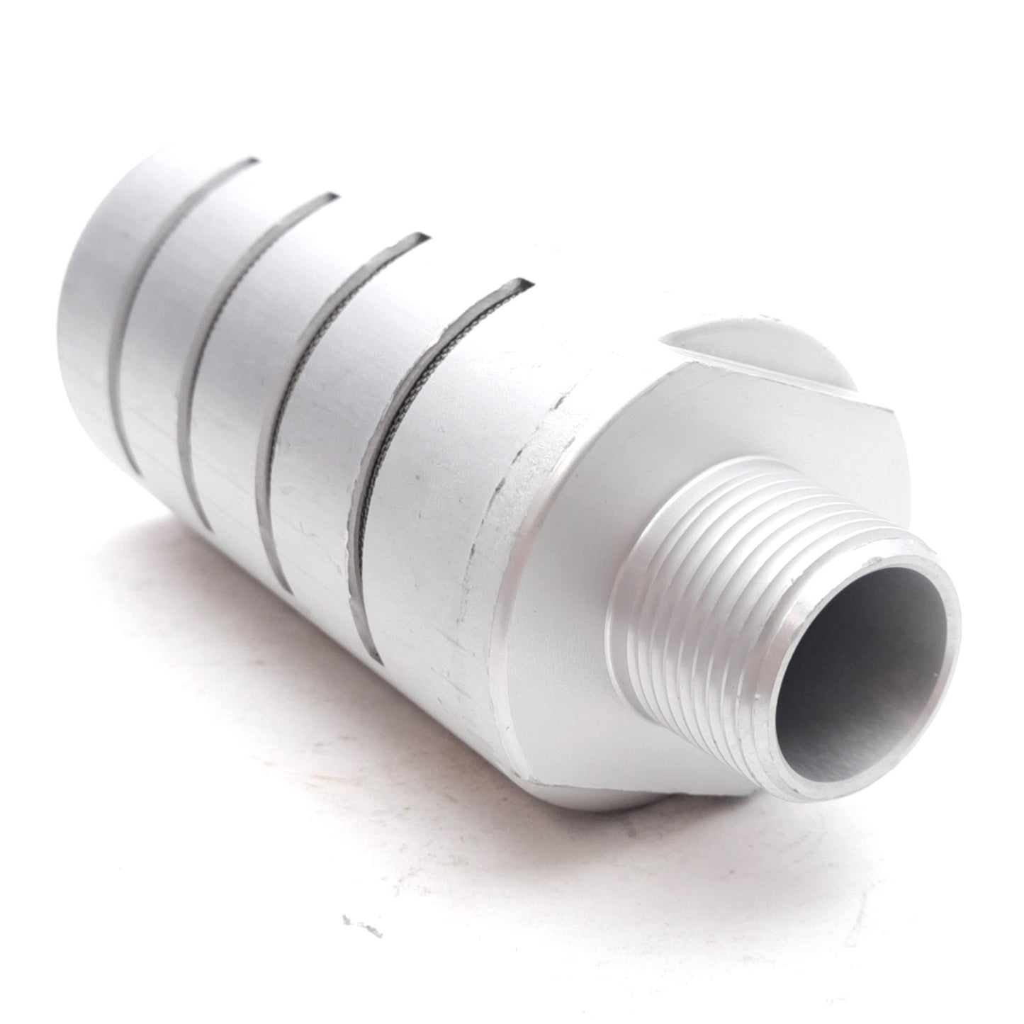 New Adsens HFMA-68 High Flow Aluminum Muffler, 3/4in NPT, ø2in x 4-9/16in, 300PSI