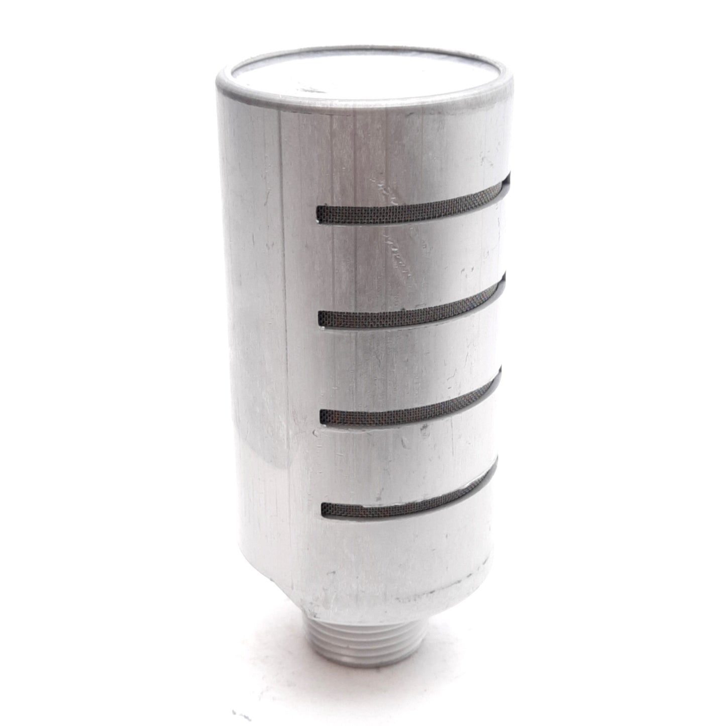 New Adsens HFMA-68 High Flow Aluminum Muffler, 3/4in NPT, ø2in x 4-9/16in, 300PSI