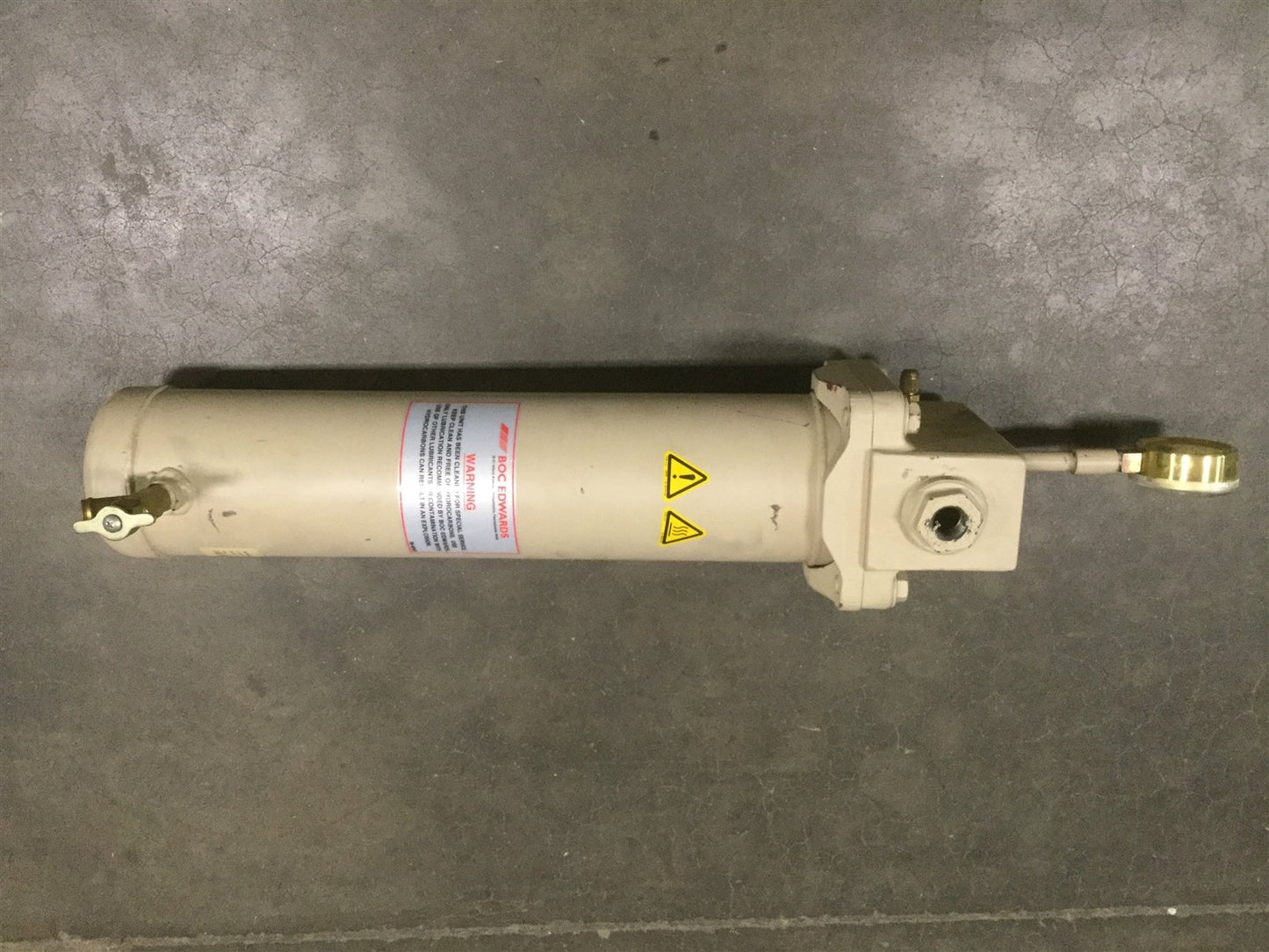 Used Schroeder LF12K3HPXG874 Filter Housing, For K3H Cartridge, 300PSI WP BOC Edwards