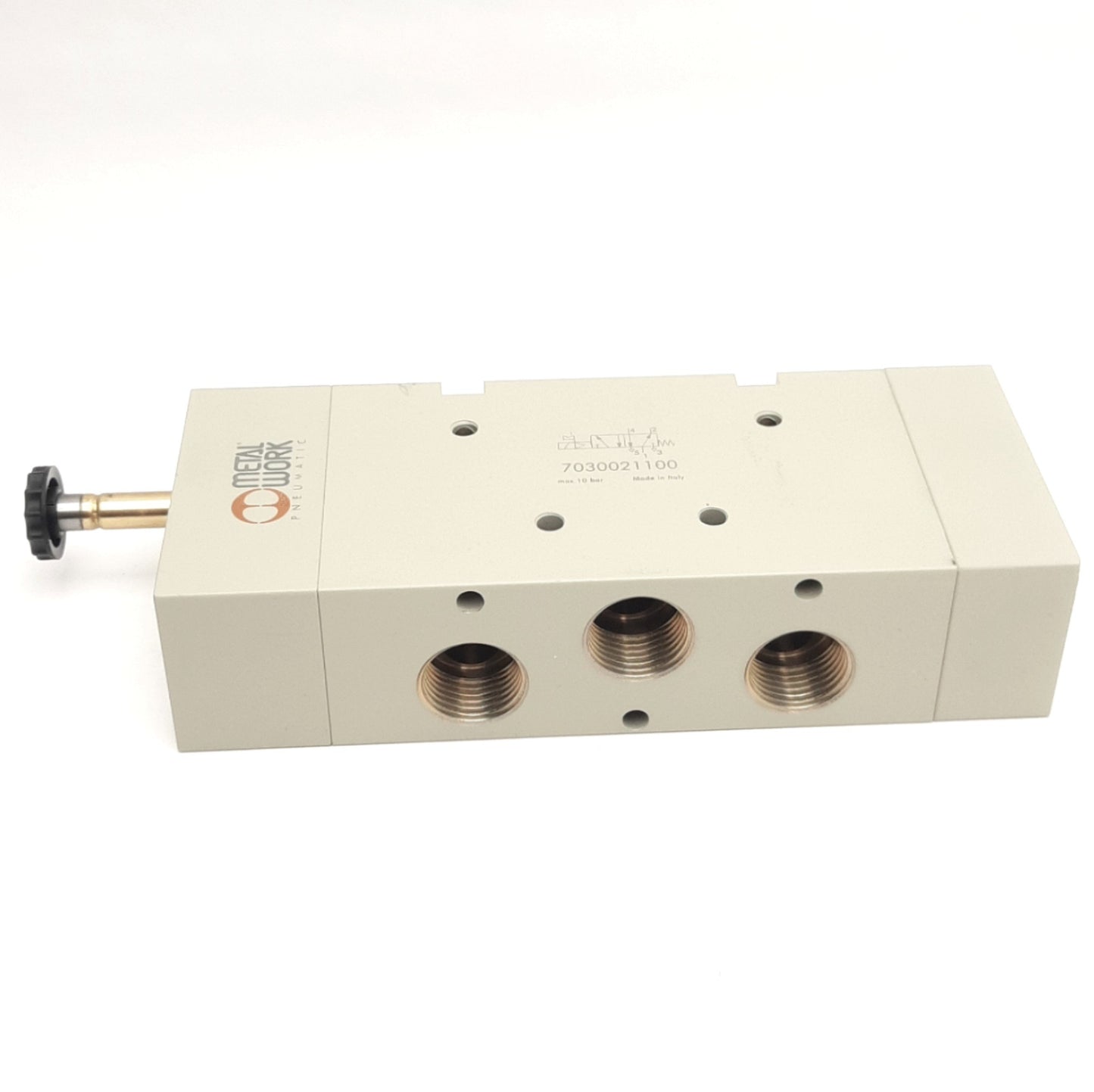 New Metal Work 7030021100 SOV45SOSOO Valve, 5/2-Way, Spring Reset, 10bar, G1/2