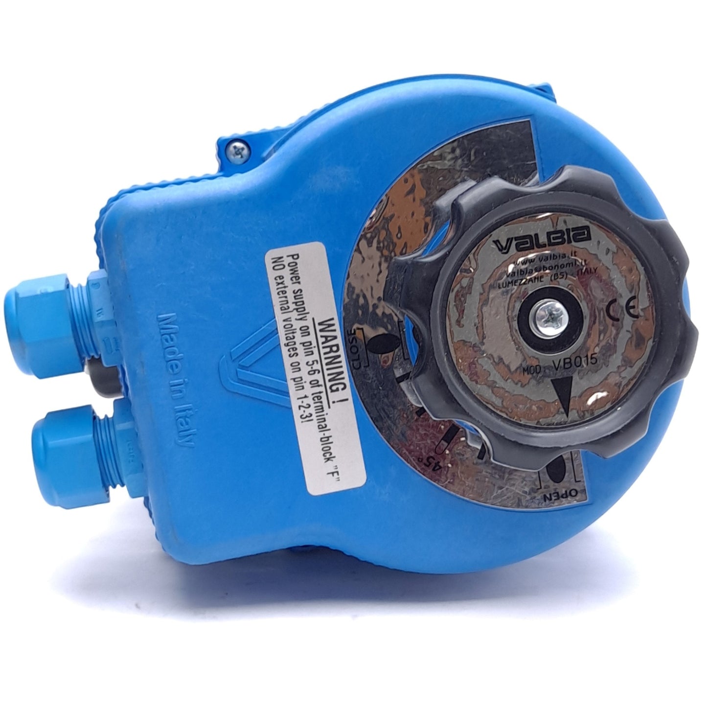New – Open box Valbia VB015 HT Electric Valve Actuator, 100-240VAC, 300-190mA, 133 in-lbs