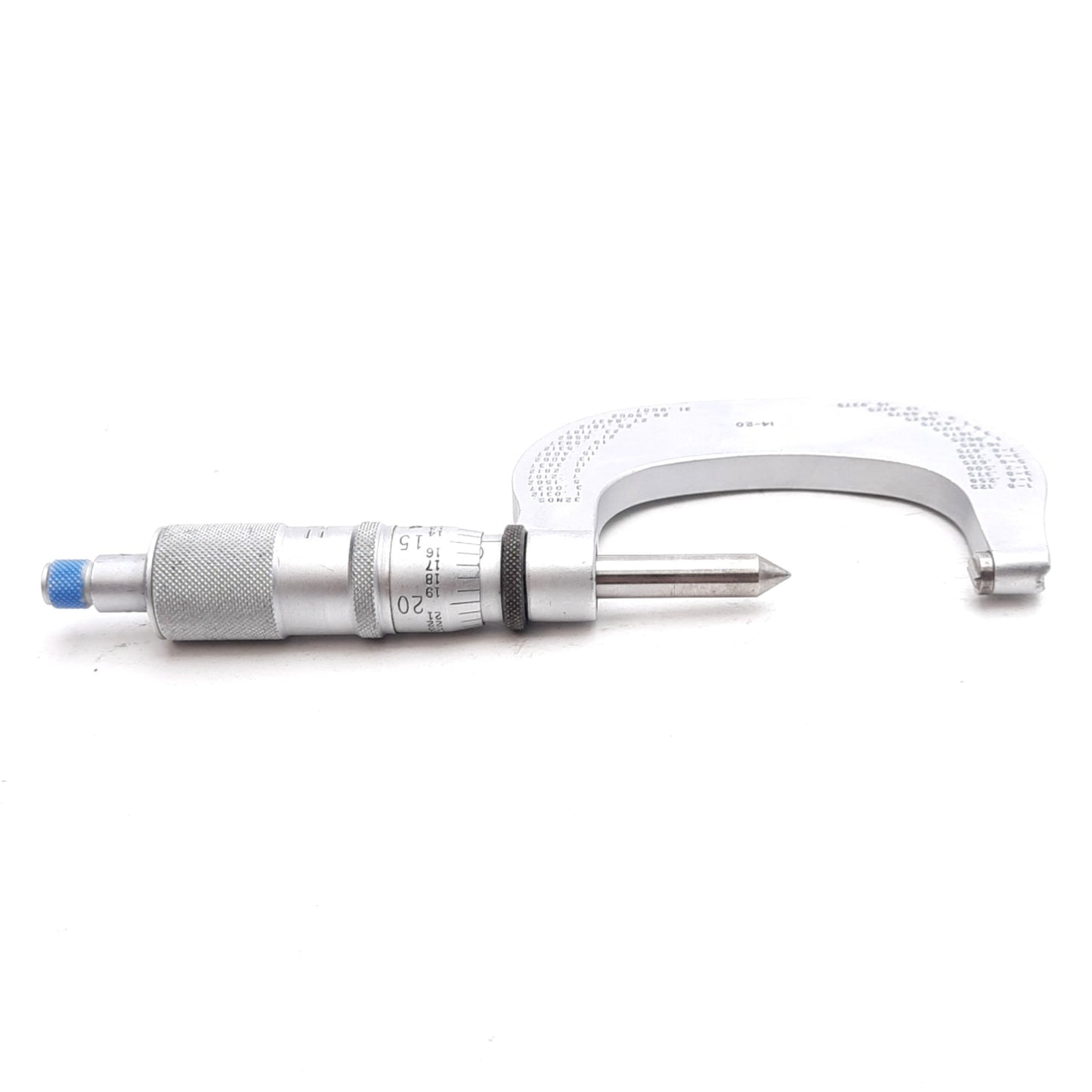 Used Scherr-Tumico 08-8063-04 Screw Thread Micrometer 1-2in Range, 0.001in, 14-20 TPI
