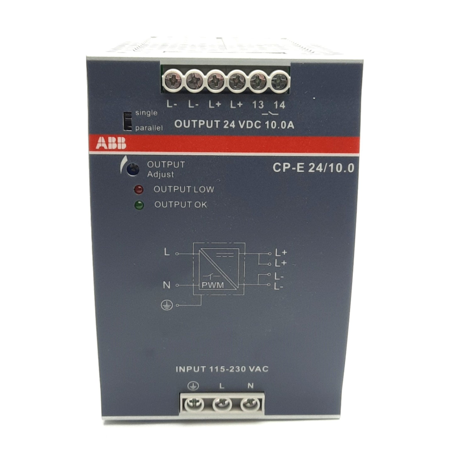 New ABB CP-E 24/10.0 Switching Mode Power Supply 115/230VAC Input, 24VDC 10A Output