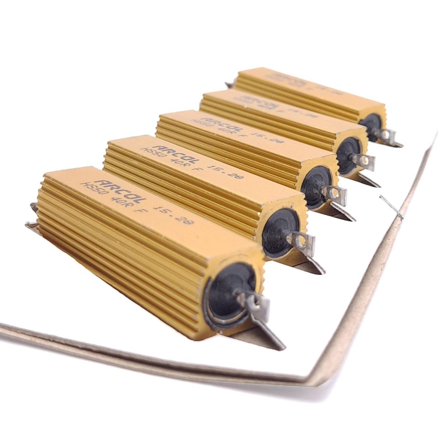 New Lot of 5 Ohmite HS50 40R F ARCOL Power Resistor, 40Ω, 50W, Aluminum Housing