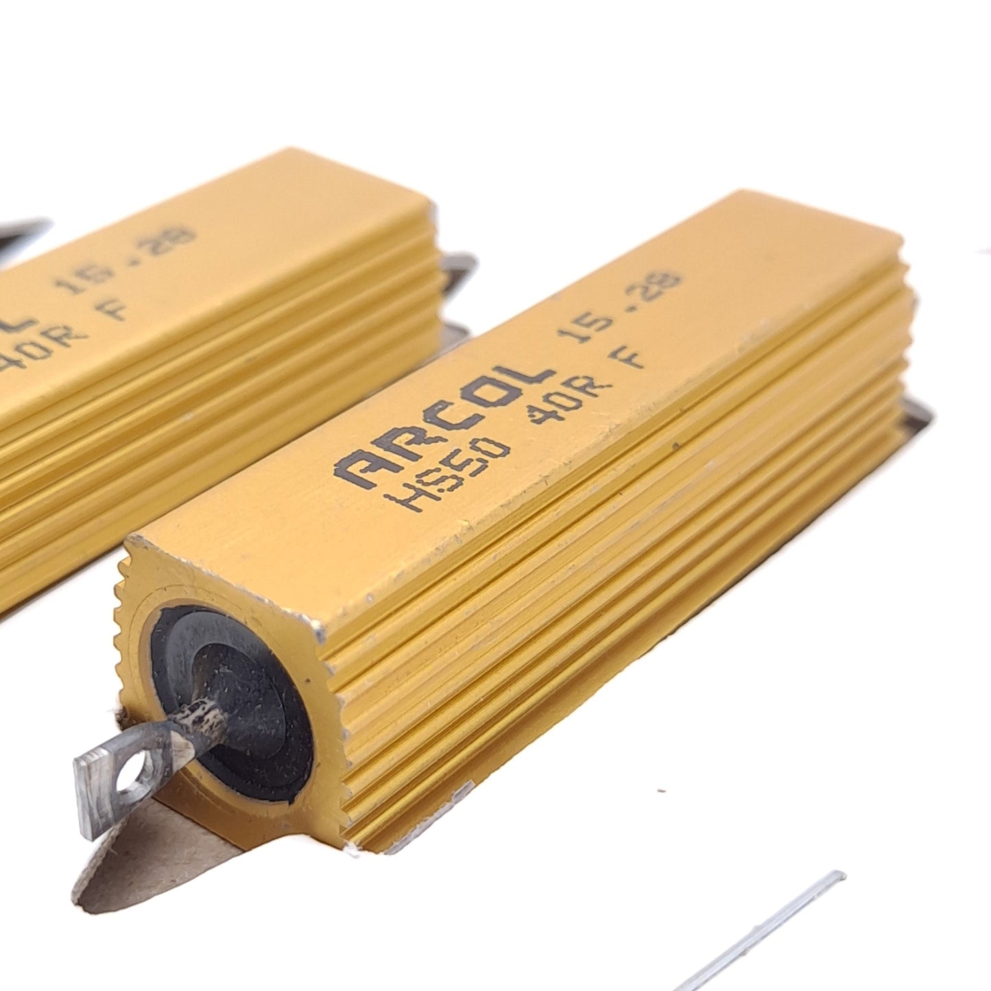 New Lot of 5 Ohmite HS50 40R F ARCOL Power Resistor, 40Ω, 50W, Aluminum Housing