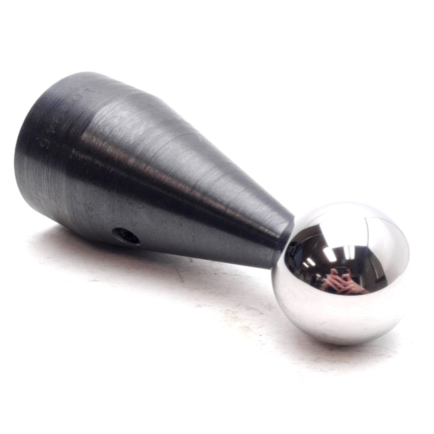 Used Bal-Tec PM-PB-B100 CMM Probe Sphere, ø1in Ball, ø1.25in Base, M10x1.5 Thread