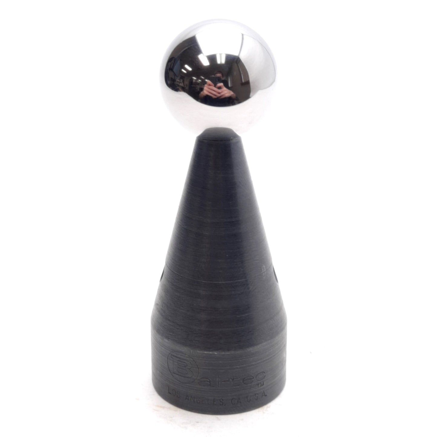 Used Bal-Tec PM-PB-B100 CMM Probe Sphere, ø1in Ball, ø1.25in Base, M10x1.5 Thread