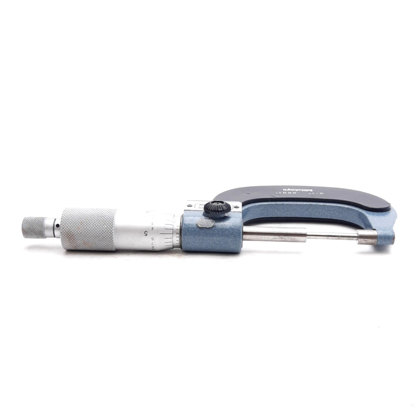 Used Mitutoyo 131-166 Mechanical Digit Spline Micrometer, 0-1in, 0.0001in Graduation