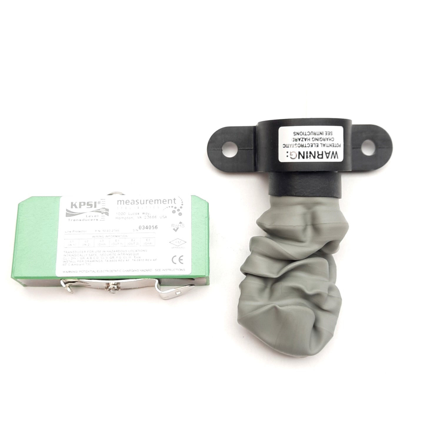 New TE 750S14D4B KPSI 750 Submersible Level Transducer, 0-30ft H2O, 60ft Cable