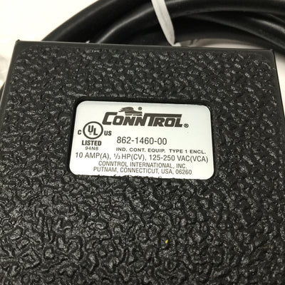 New Conntrol 862-1460-00 Foot Pedal Switch, Maintained, 10A 1/3HP 125-250VAC
