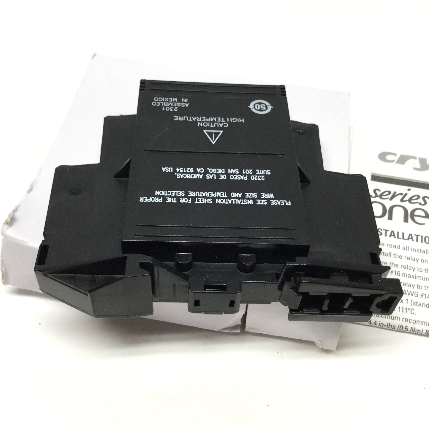 New Crydom DR24D12X Solid State Relay SSR, 4-32VDC Control Input, 280VAC 12A Load