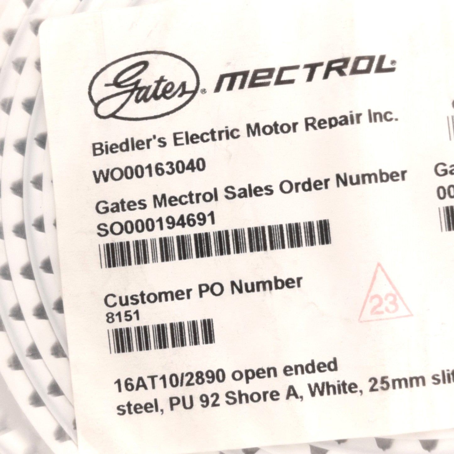 New Gates Mectrol 16AT10/2890 Open Ended Timing Belt, AT 10mm Pitch, 2890mm Length