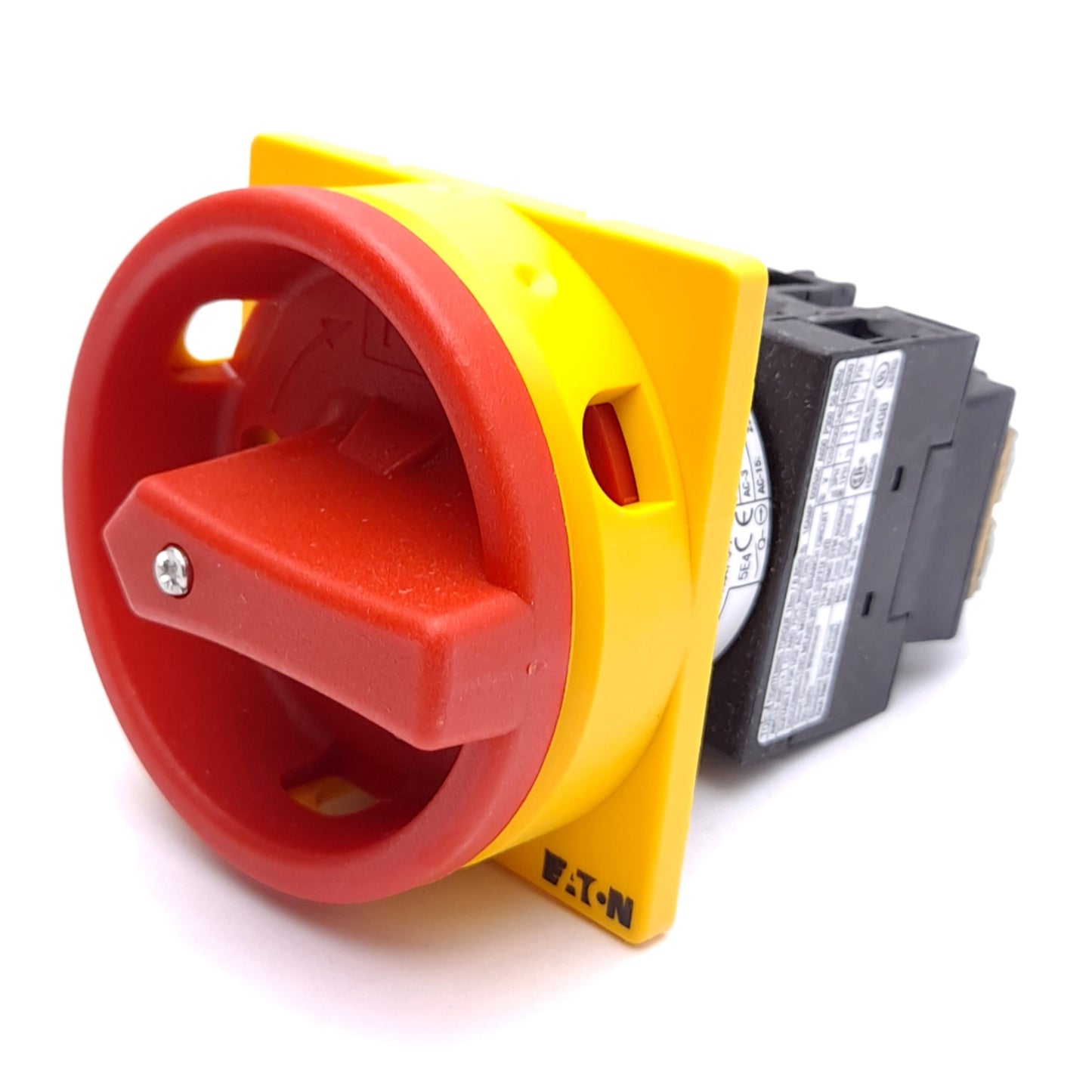 New Eaton T0-2-1/EA/SVB Main Switch, 3-Pole, 690VAC 20A, Red Rotary Handle