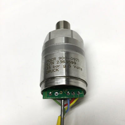 Used GE Druck PTX 610 Pressure Transmitter 750psi Range, 9-30VDC, 1/4" NPT, 4-20mA