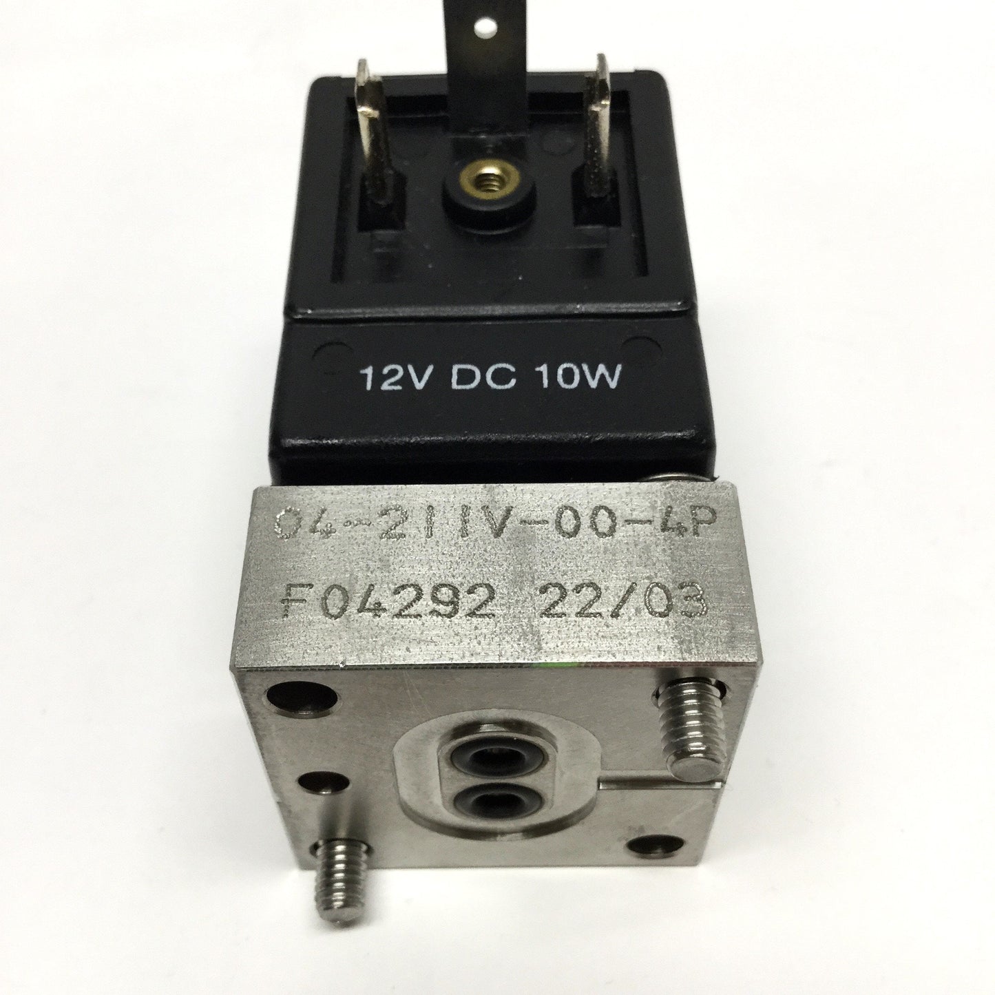 Used Norgren FAS Fluid Automation Systems 04-211V-00-4P Solenoid Valve 12VDC 10W Coil