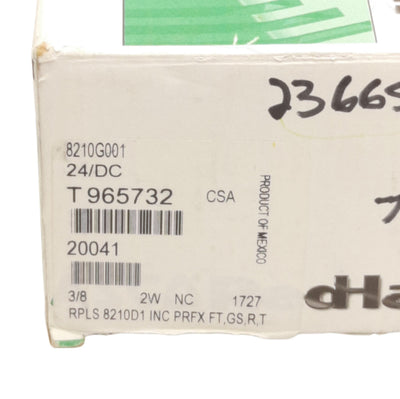 New Asco Red Hat II 8210G001 Brass Solenoid Valve, 2-Way NC, 3/8" NPT, 110/120VAC