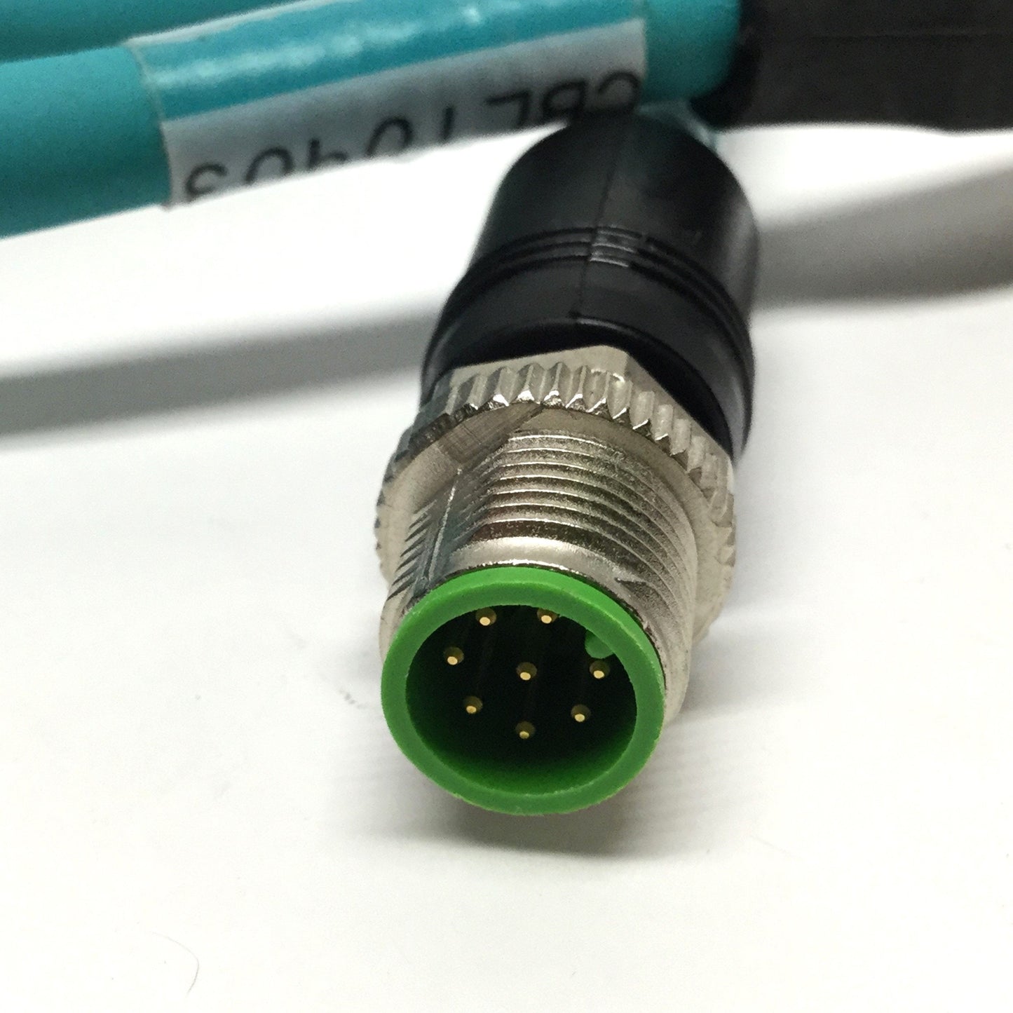 Used Murr 7700-48521-S4W0200 Ethernet Cable M12 Male 8-Pin to RJ45 CAT5e, 2m
