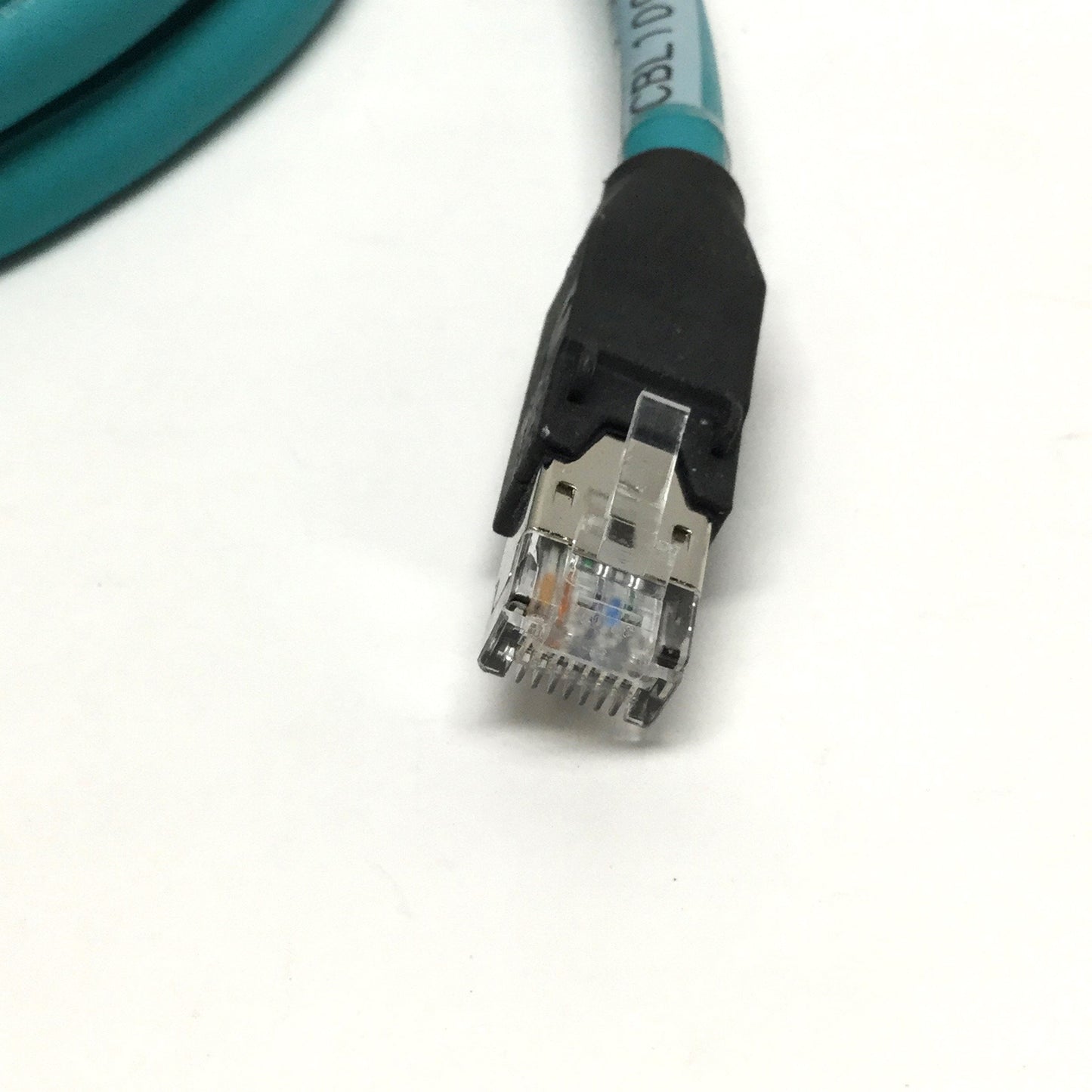 Used Murr 7700-48521-S4W0300 Ethernet Cable M12 Male 8-Pin to RJ45 CAT5e, 3m