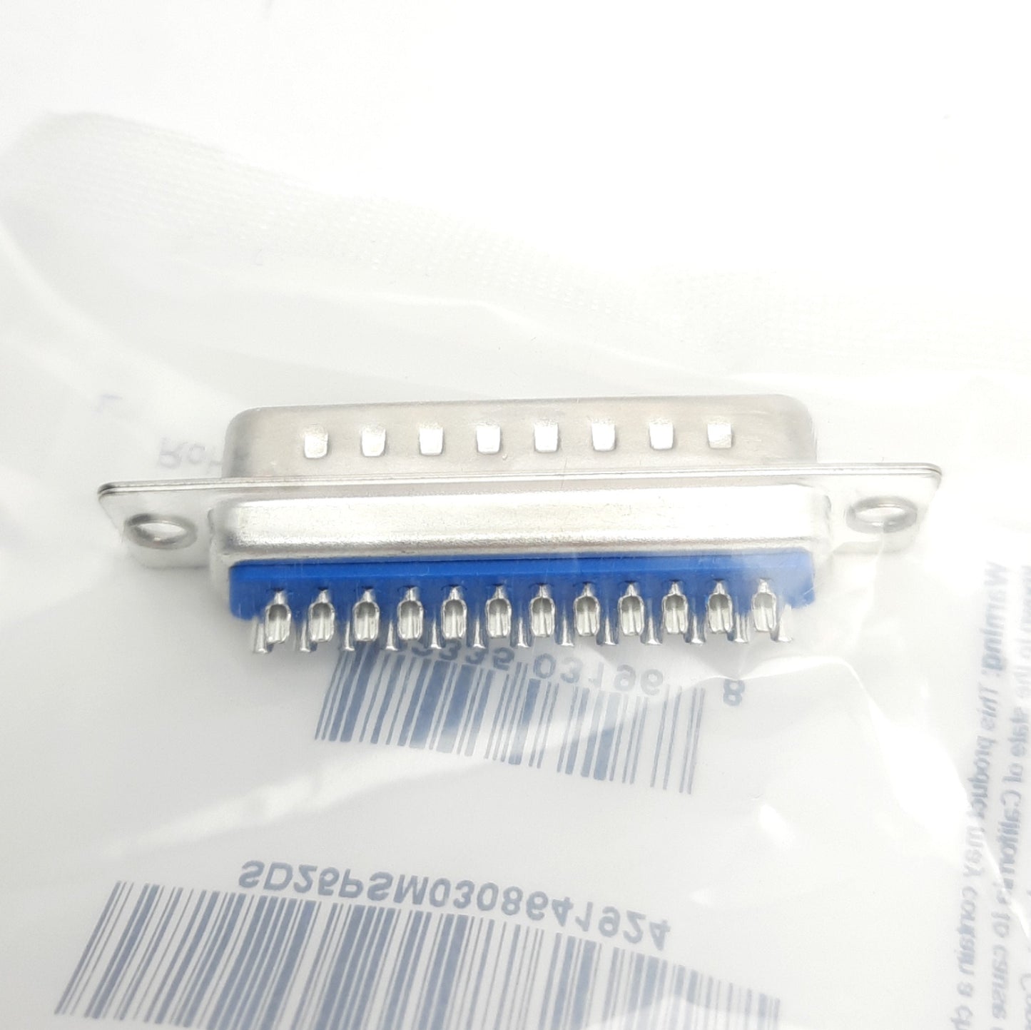 New Lot of 3 L-Com SD25P D-Sub Connector, Solder Contact, 25-Pin Male