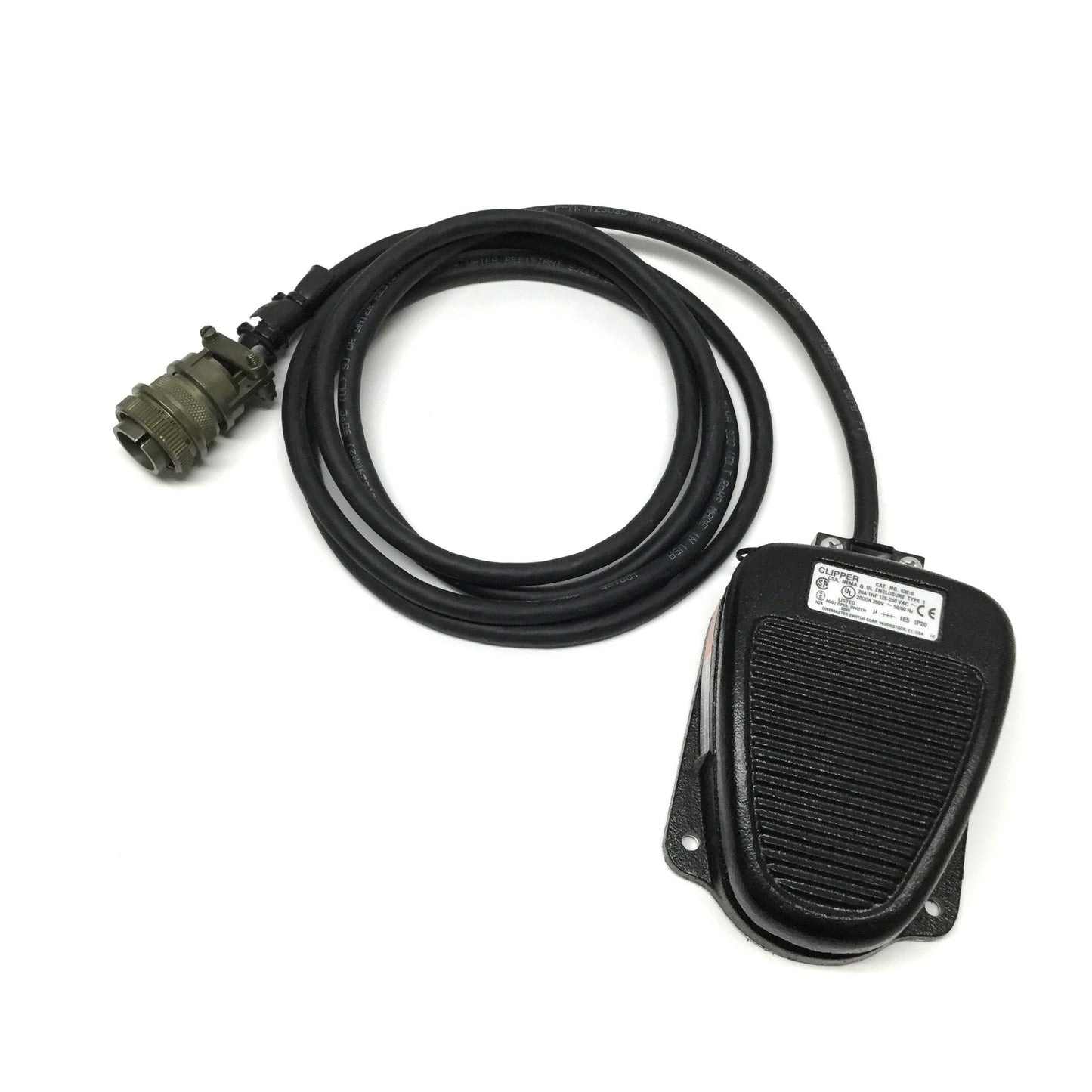 Used Linemaster 632-S Clipper Electric Momentary Foot Switch SPDT, 125-250VAC, 20A
