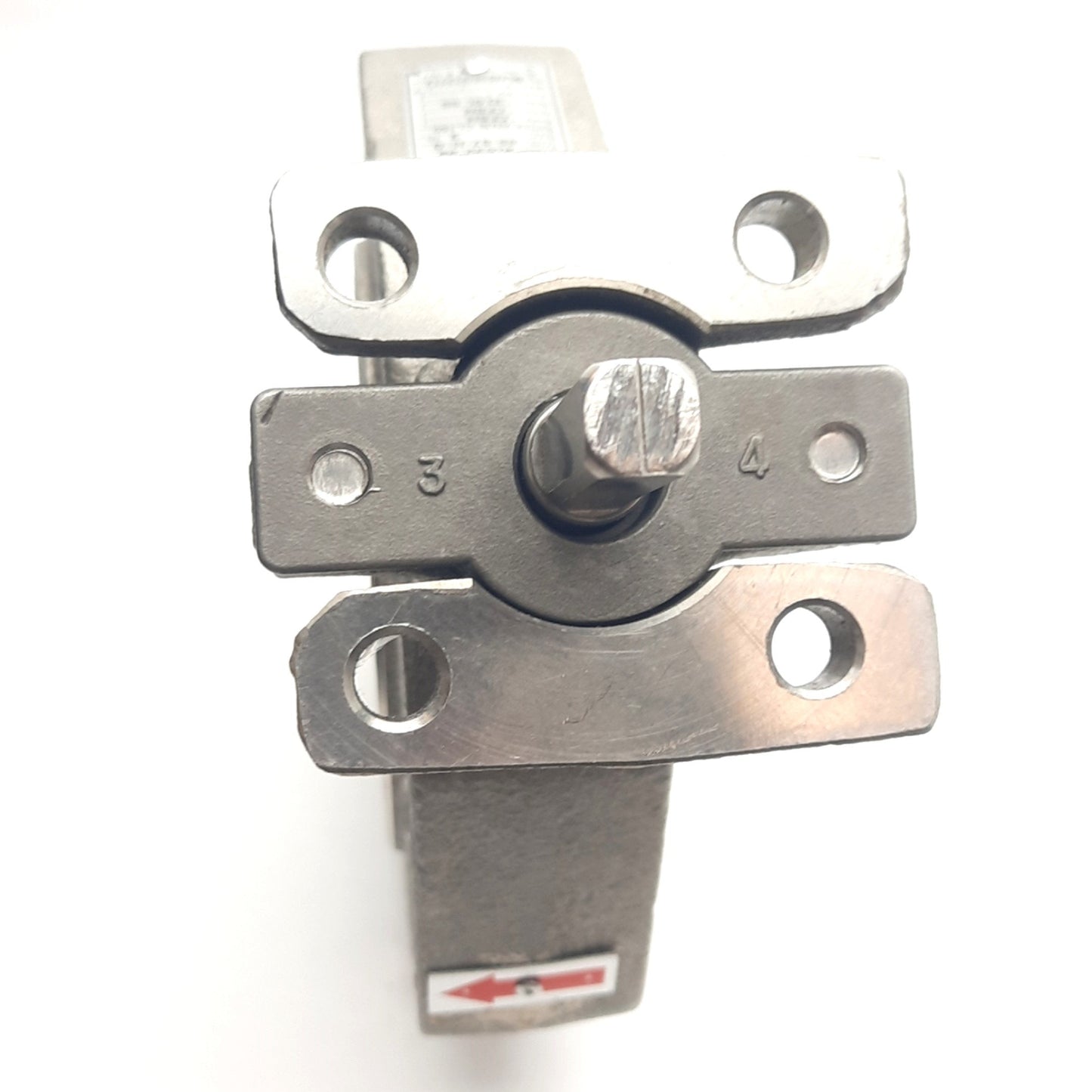 Used Max-Seal BL630-SS-SS-S7-M-G Butterfly Valve, 3" Port, 1/4" Shaft, ANSI Class 150