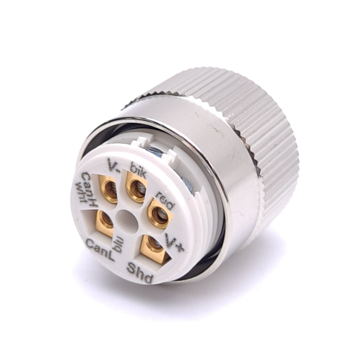 New Mencom MIN-5FP-FW-DN Field Wireable Connector, 7/8-16UN2 5-Pin Female, 600V 12A