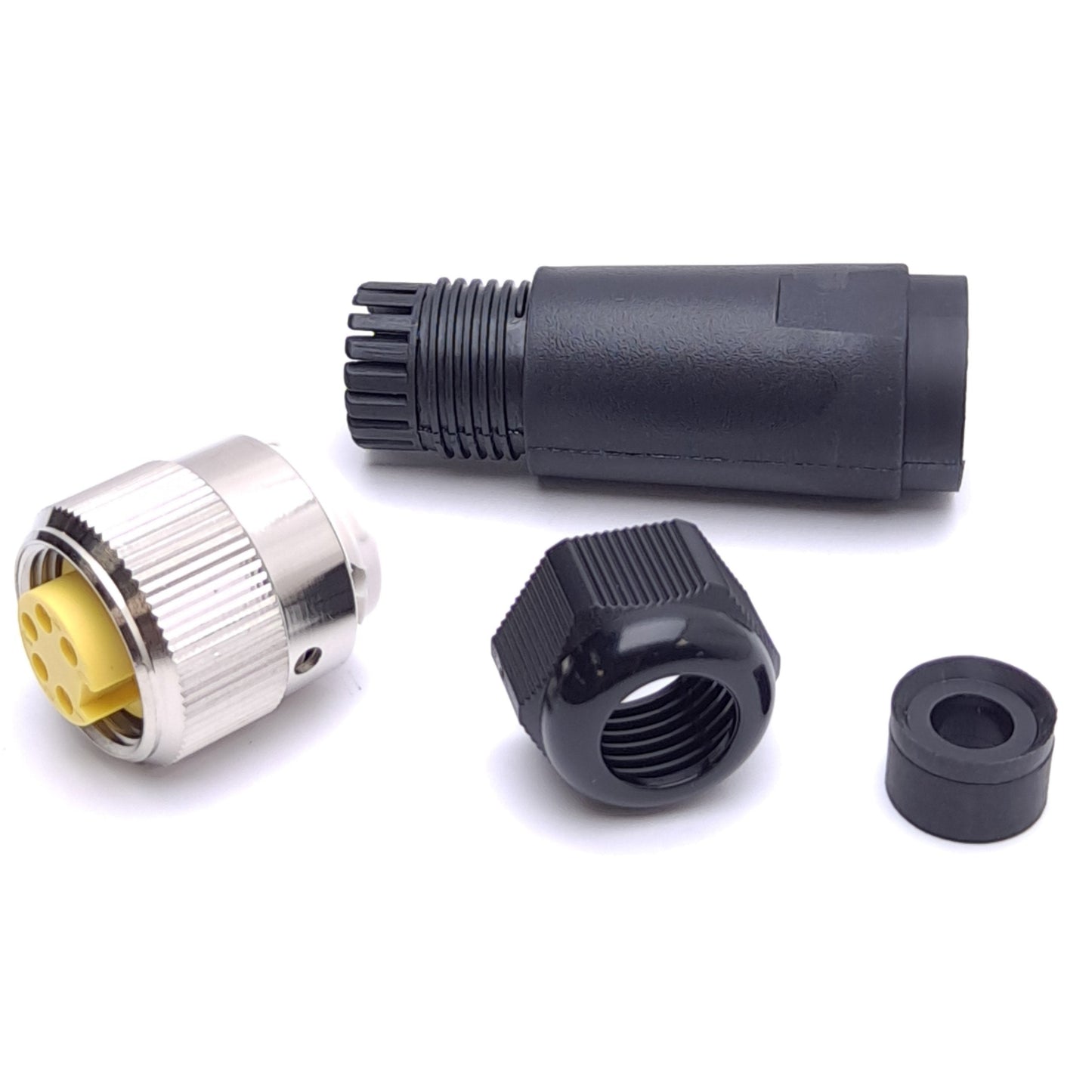 New Mencom MIN-5FP-FW-DN Field Wireable Connector, 7/8-16UN2 5-Pin Female, 600V 12A