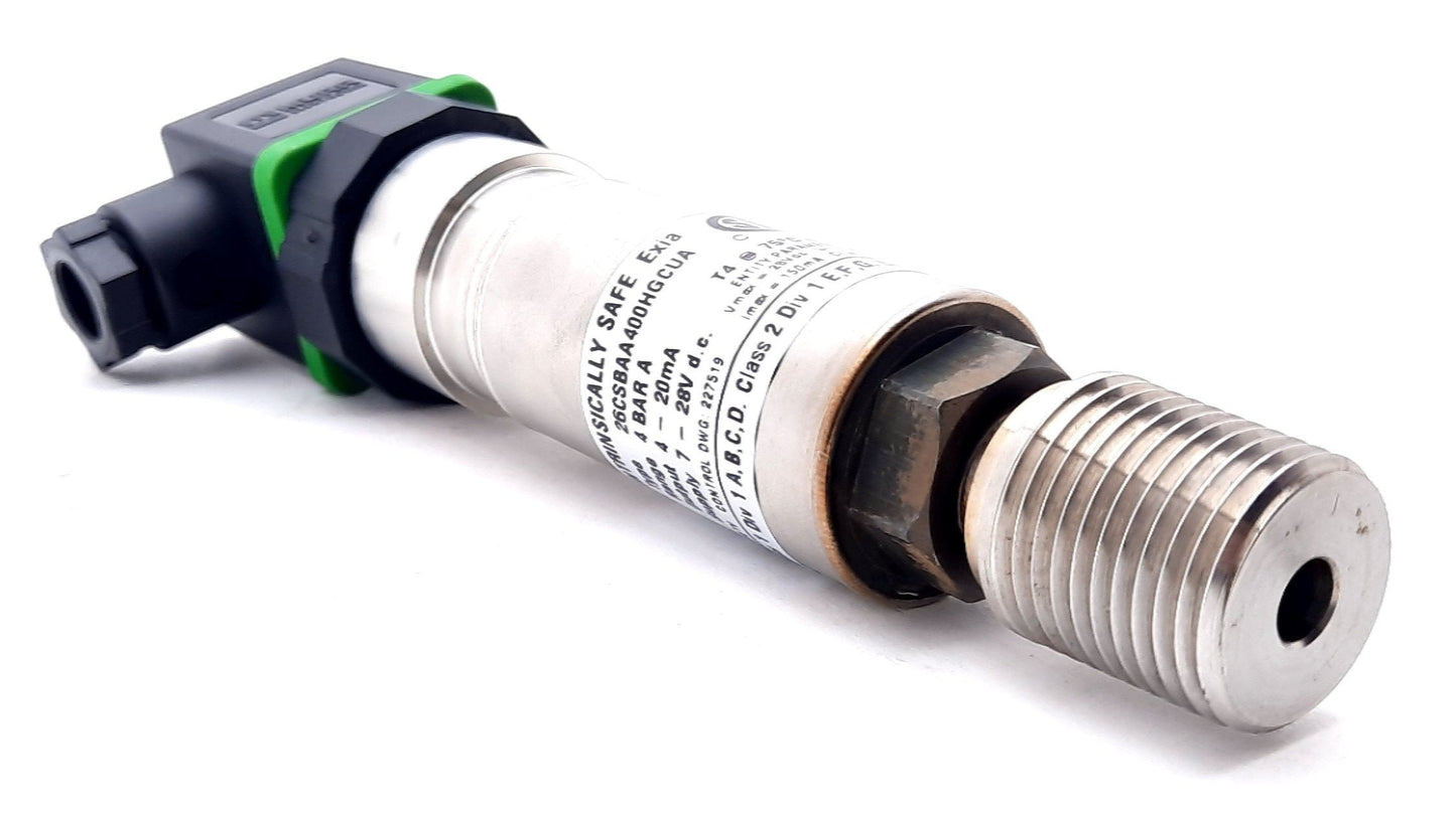 New GEMS 26CSBGH4008CCUA Industrial Pressure Transducer 7-28VDC, 4-20mA 0-4000PSi