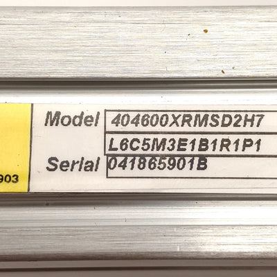 Used Parker 404600XRMSD2H1L1C1M3 Linear Actuator, 600mm Travel, 5mm Lead, NEMA 23