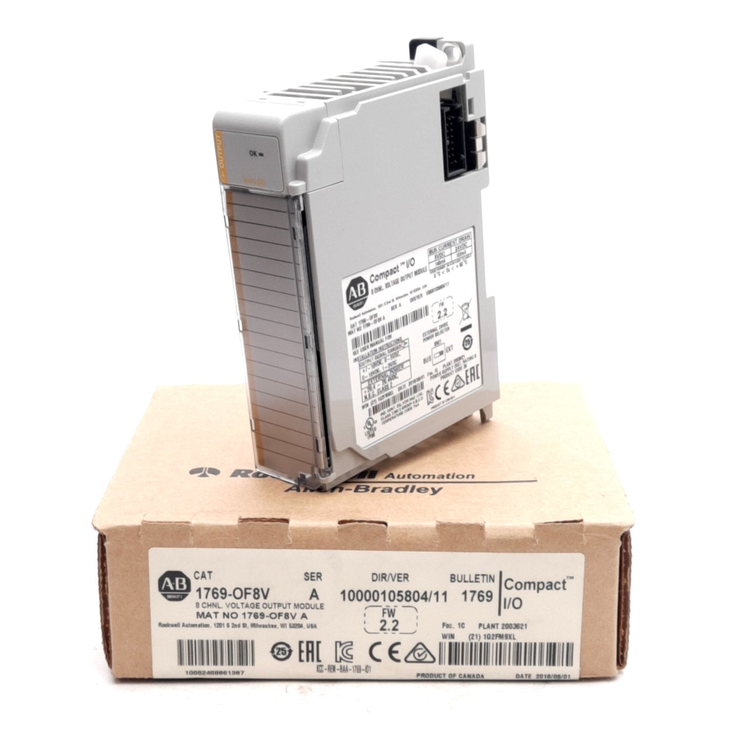 New Allen Bradley 1769-OF8V Compact I/O Analog Voltage Output Module 8-Channel ±10V