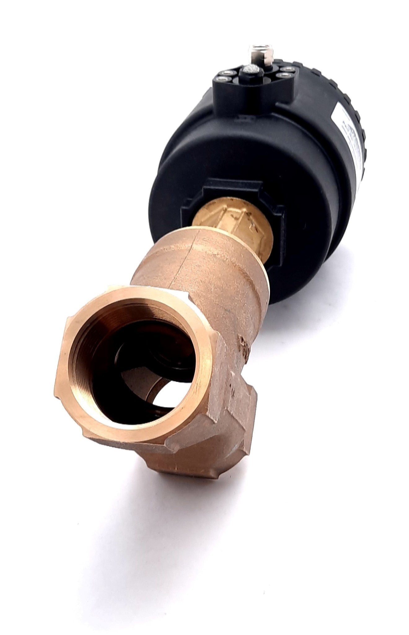 New Assured Automation J9APG2148 Bronze Angle Seat Valve Spring Return Fail Open