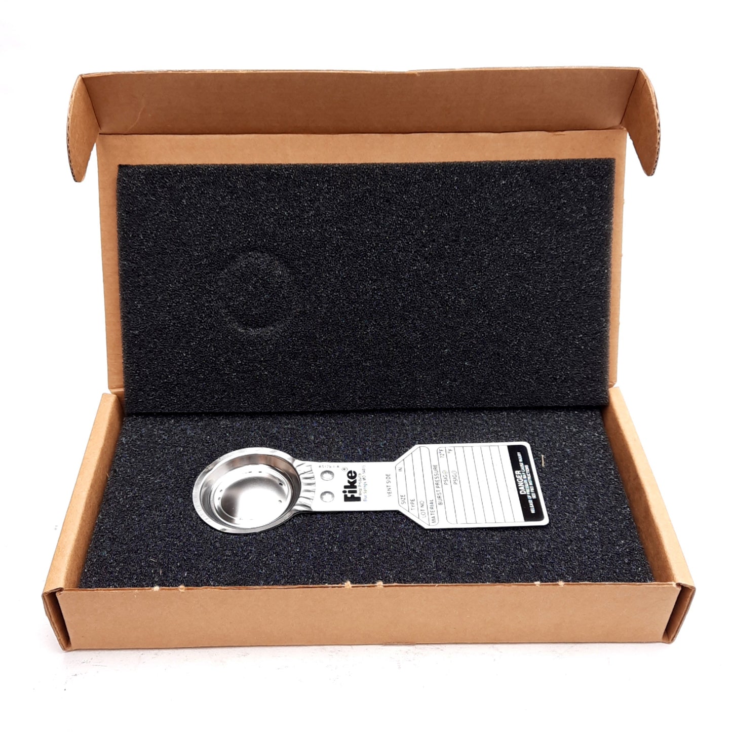 New Fike HOV BT Rupture Disc, ø1in, 316 TEF, 126.30PSIG @ 22°C Burst Pressure