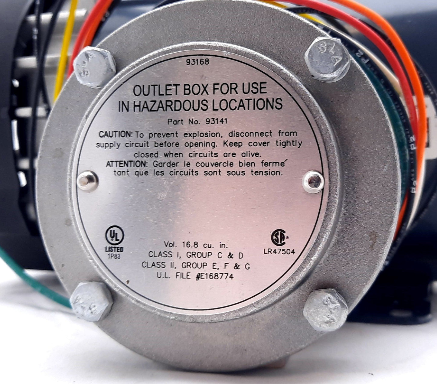 New Marathon 56C17G5315K Explosion Proof Motor 1800rpm, 1/3hp, 1 Ph, 115/208-230V