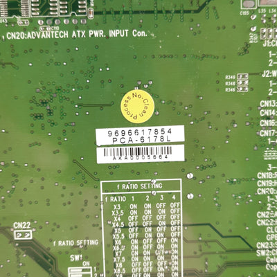 Used Advantech PCA-6178L Single Board Computer, Celeron 733MHz CPU, 256MB, PICMG 1.0