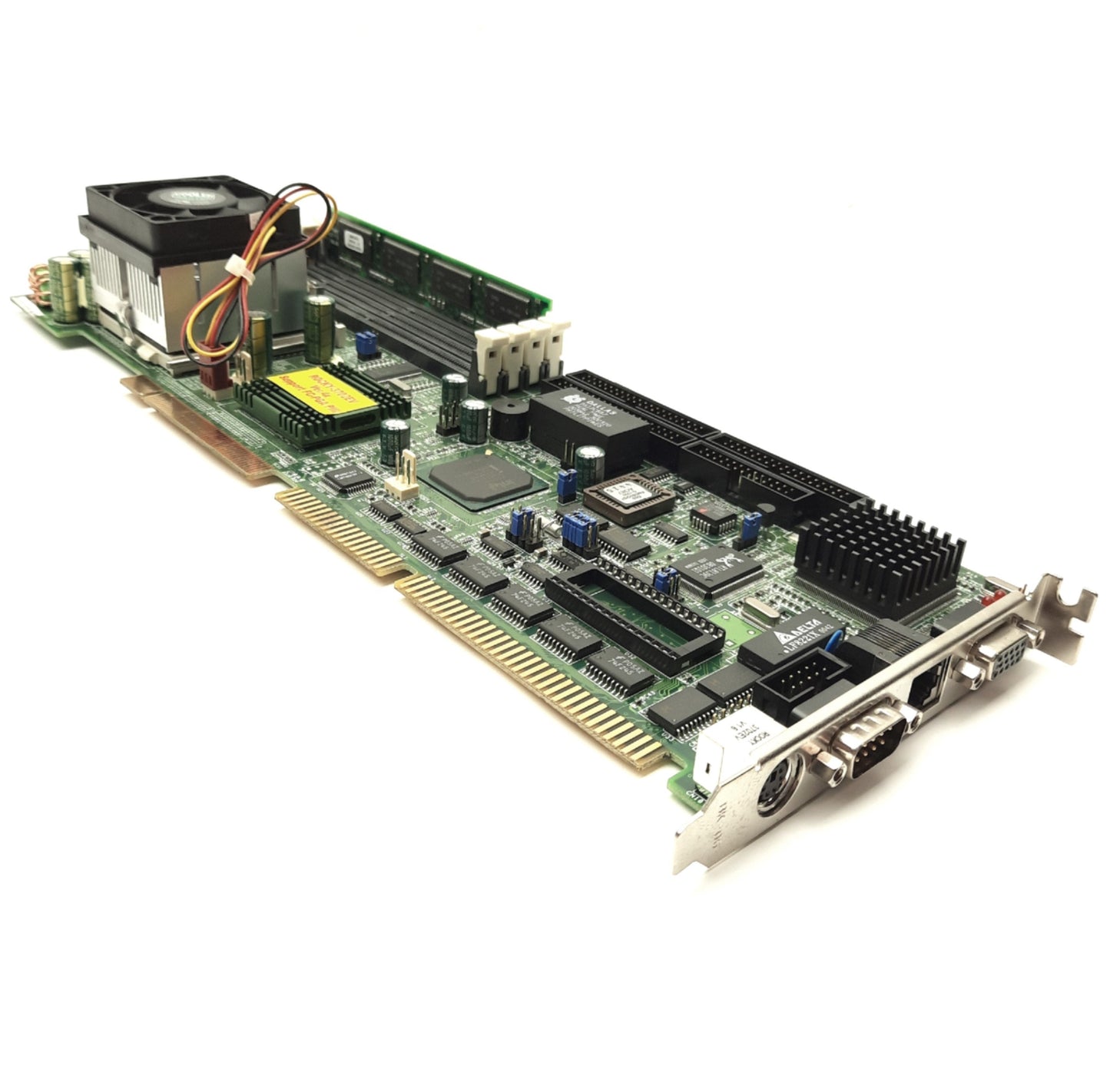 Used IEI ROCKY-3702EV-R4 Single Board Computer, Celeron 500MHz, 64MB, PICMG 1.0