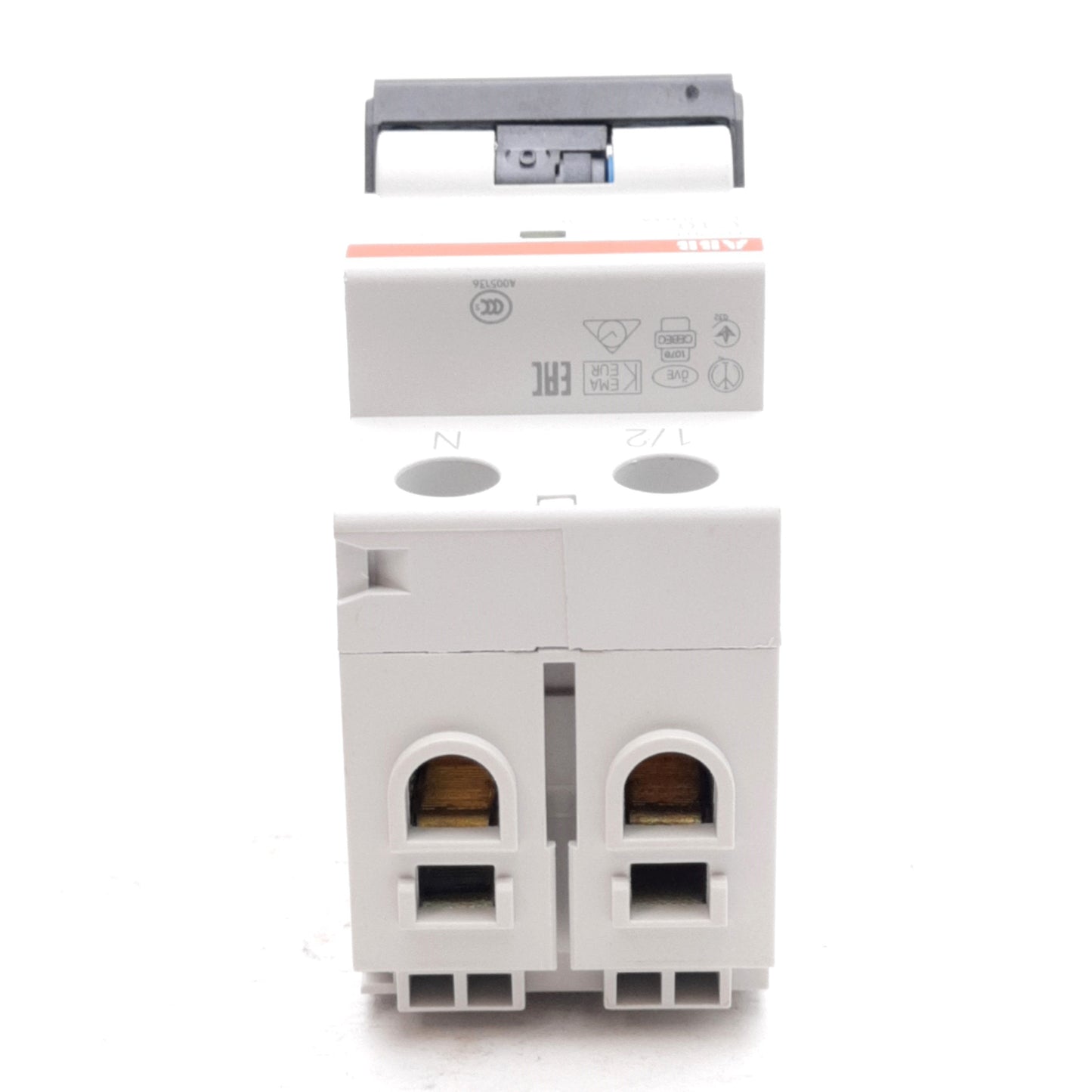 New ABB 2CSR255040R1104 Circuit Breaker, 2-Pole, C-Curve, 10A, 230VAC, DIN Rail