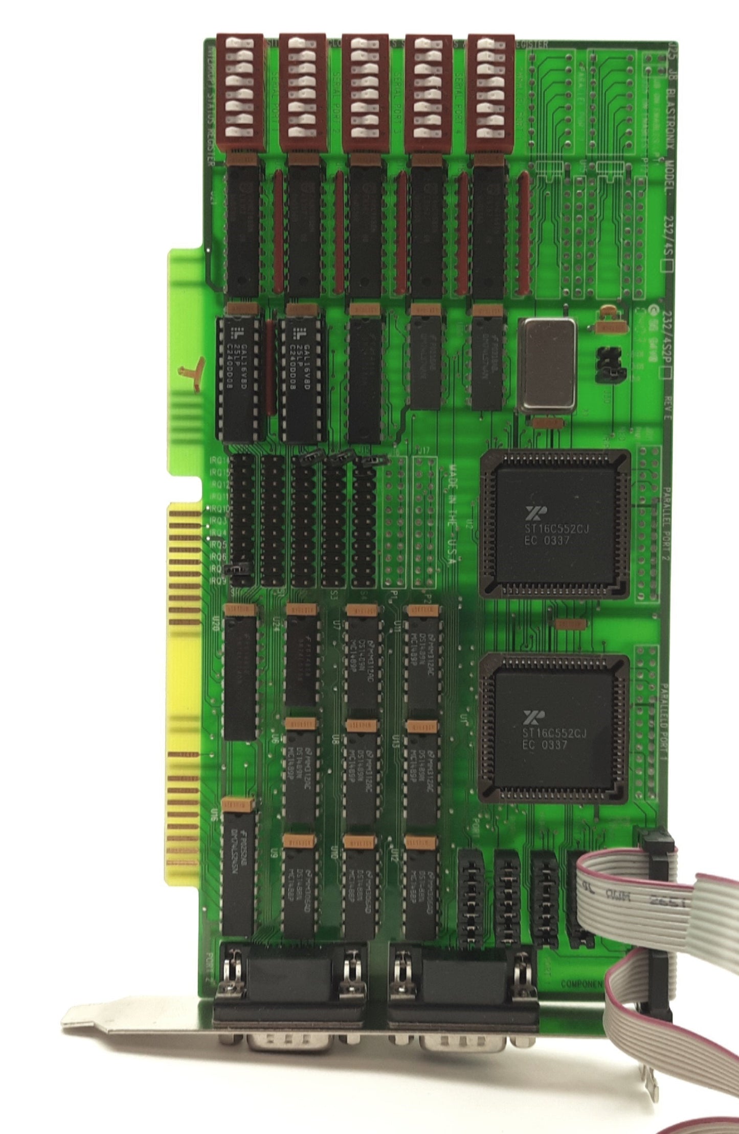 Used BLASTRONIX 232/4S Serial/COM I/O Card, ISA, 4x DB9 RS-232