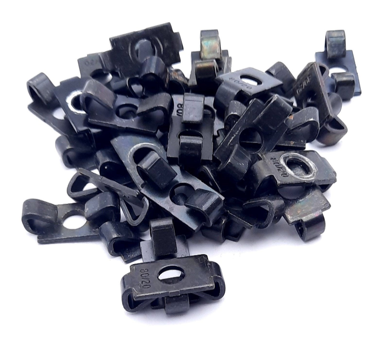 Used Lot of 27 80/20 3379 Standard Steel End Fastener Extrusion Clip 15 Series