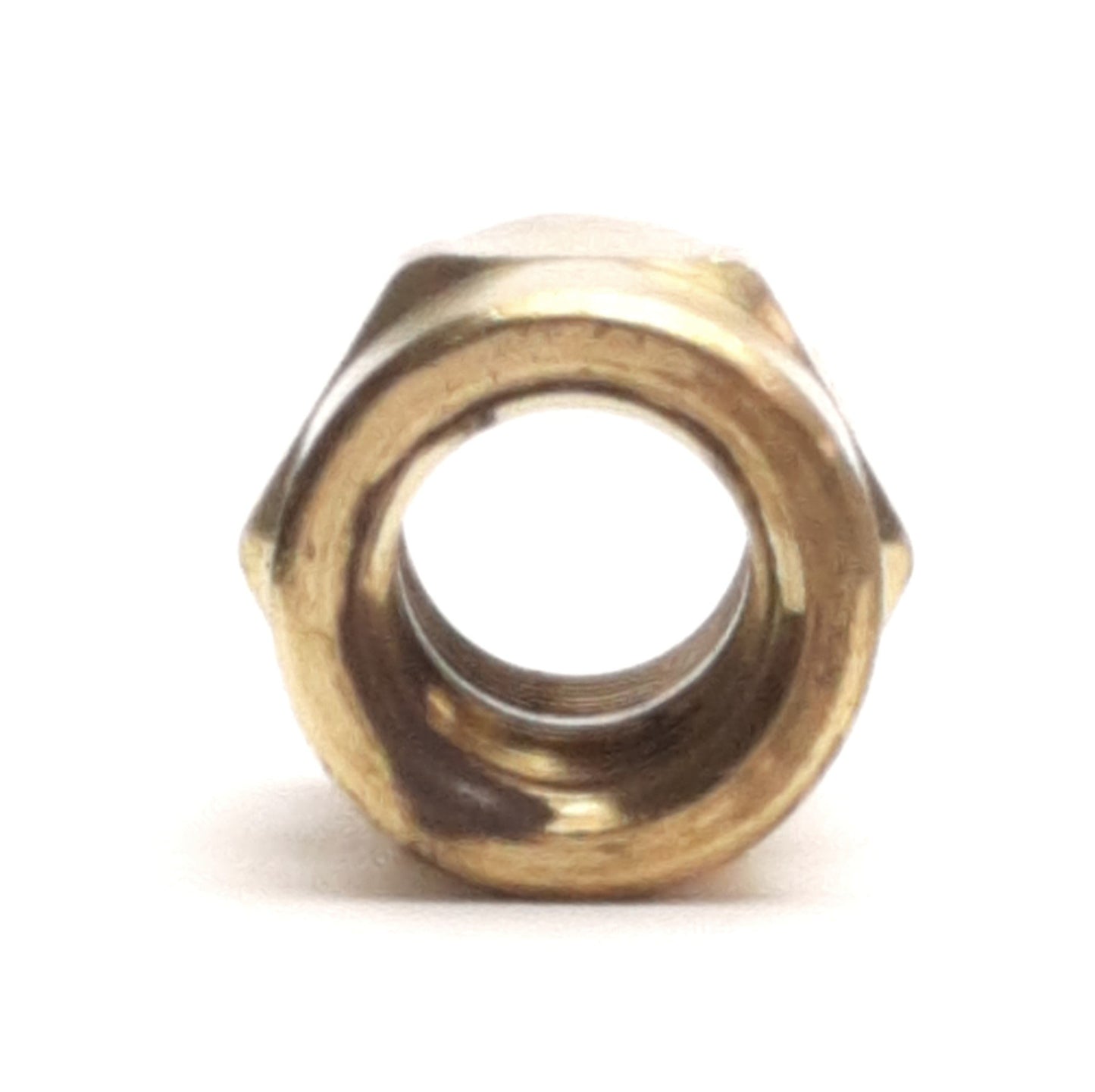 Used Lot of 6 Parker 207P-4 Brass Dryseal Pipe Coupler 1/4in Female, SAEJ530, SAEJ531
