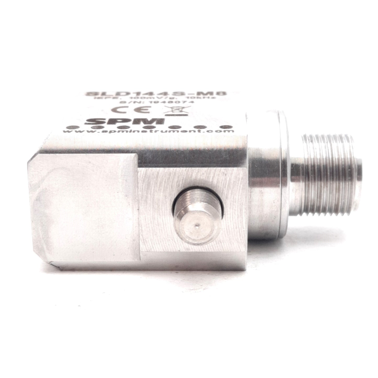New SPM SLD144S-M8 Vibration Transducer, 10mV/m/s² Sensitivity, 10kHz, 12-24VDC