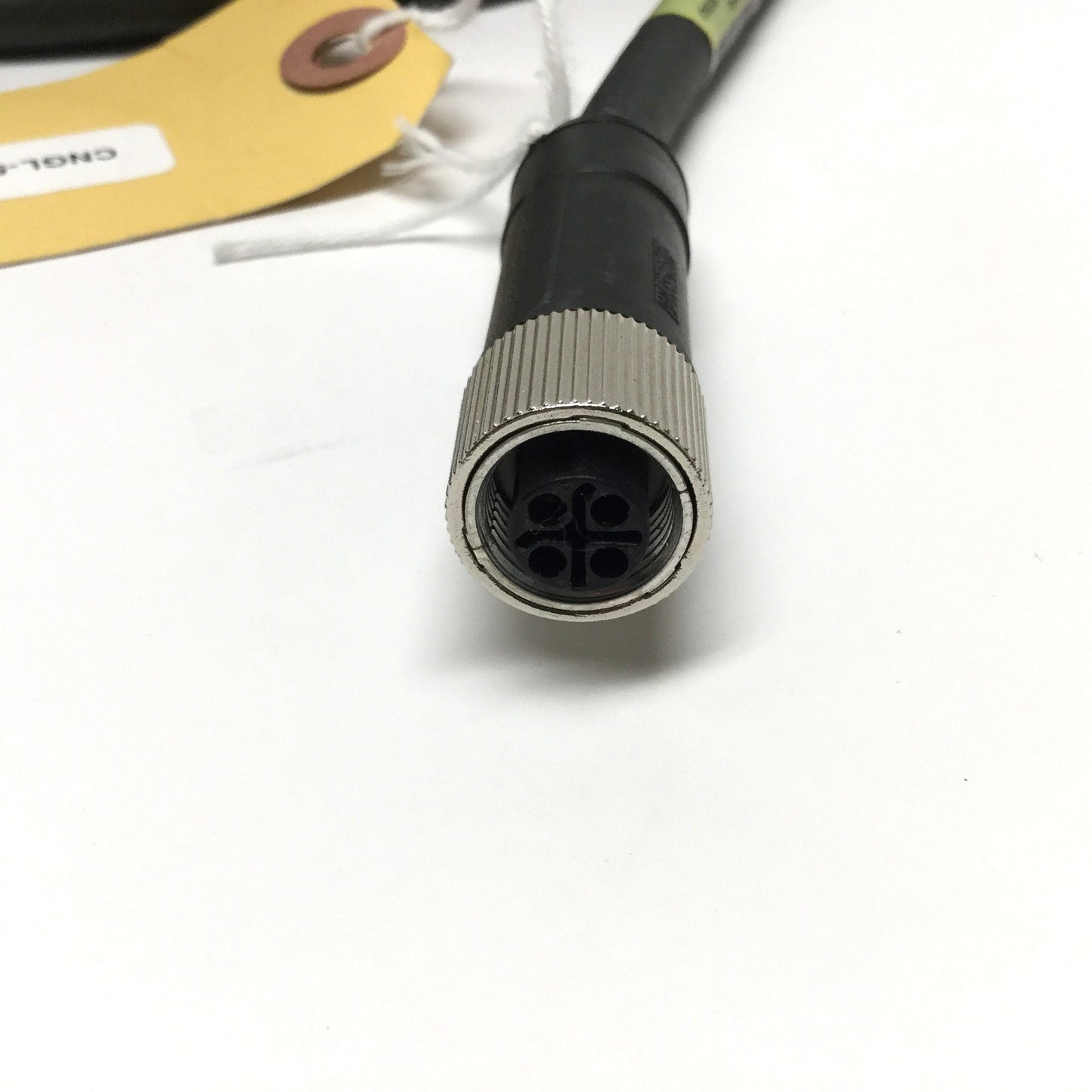 Used AMCI CNGL-5M Power Cable Cordset for SMD34E2, 4-Pin M12 S-Coded, 16AWG, 5m