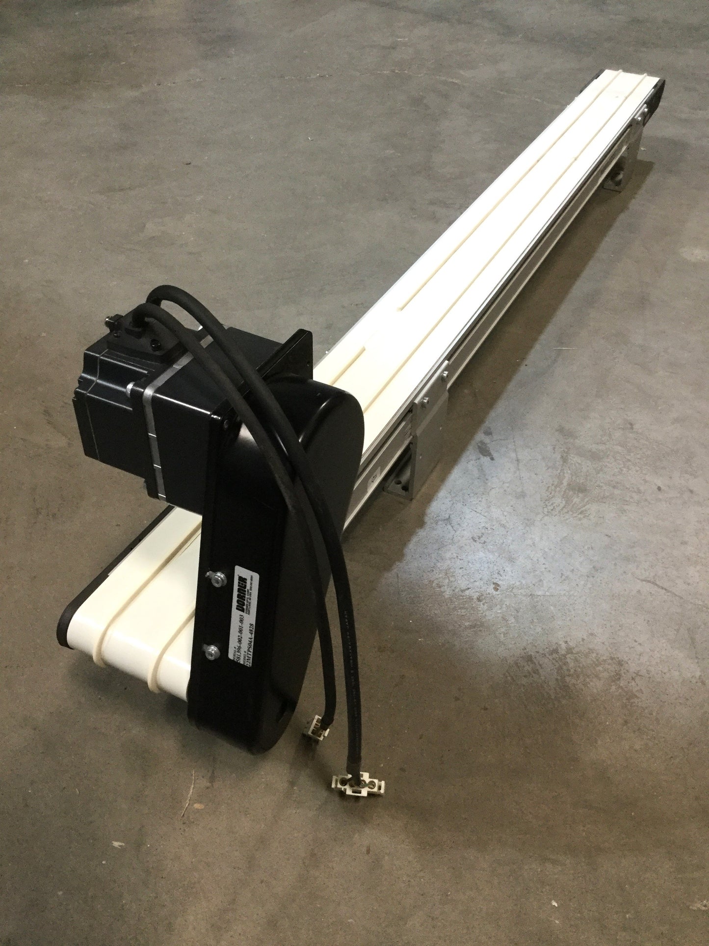 Used Dorner 2200 Series End Drive Belt Conveyor 4" Wide x 56" Long, 50 ft/min