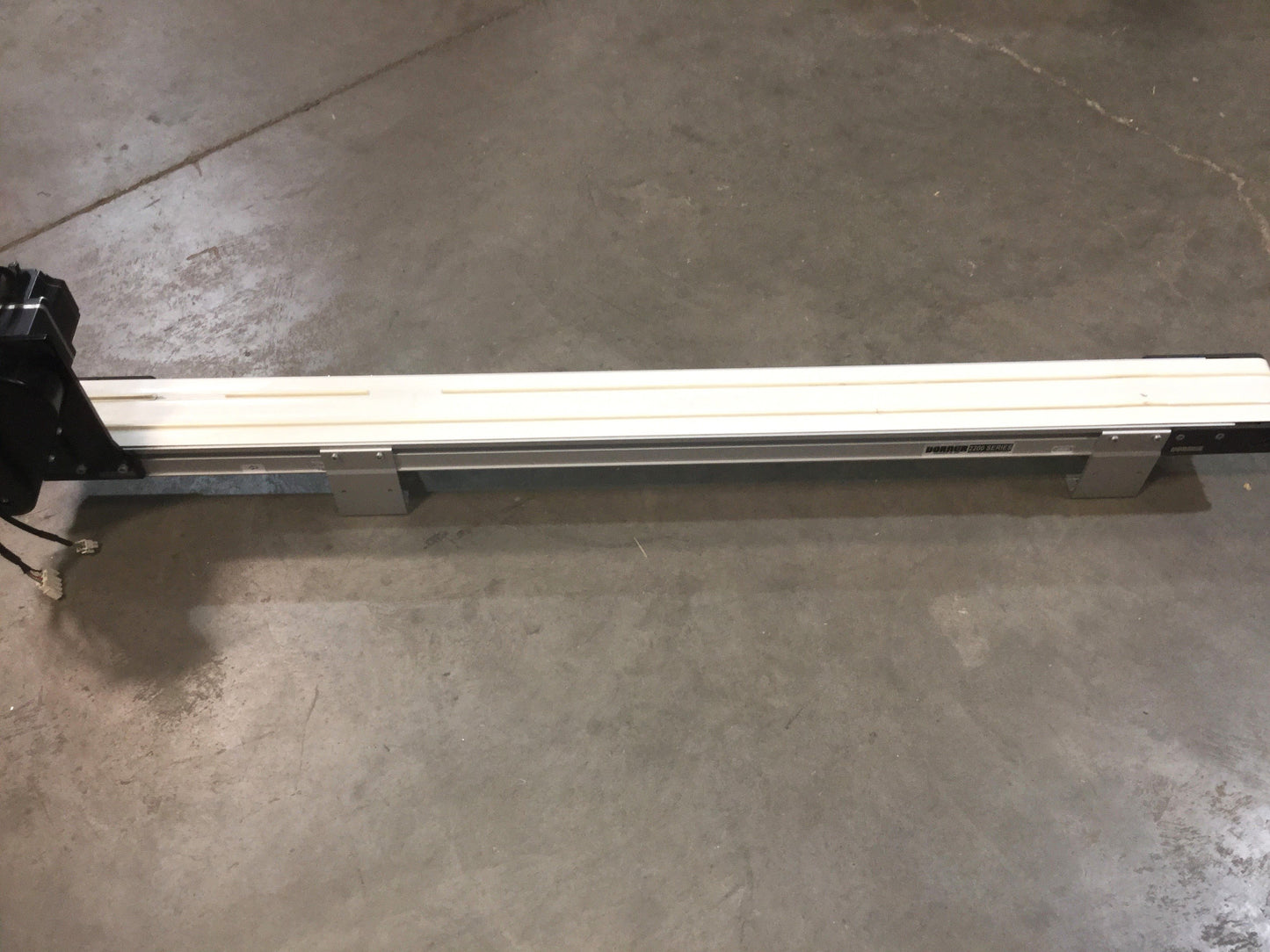 Used Dorner 2200 Series End Drive Belt Conveyor 4" Wide x 56" Long, 50 ft/min