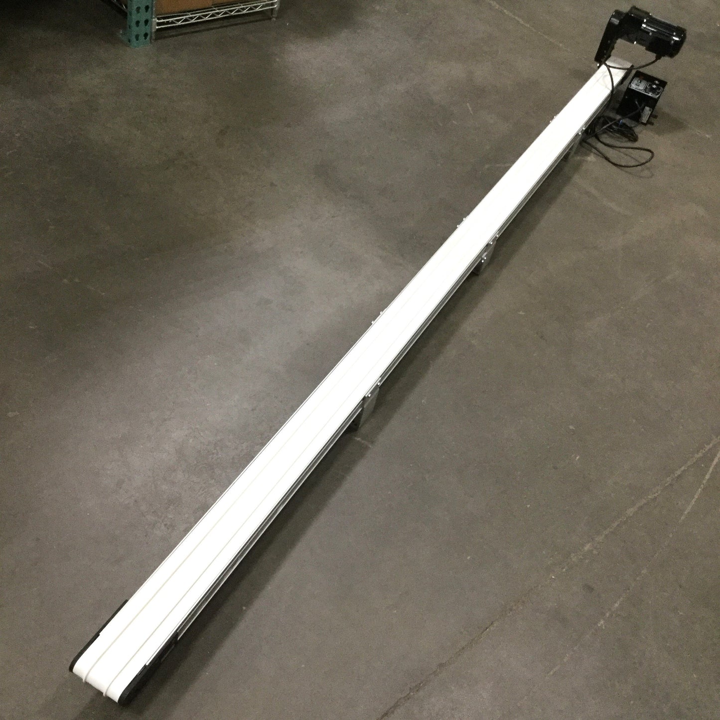 Used Dorner 2200 Series End Drive Belt Conveyor 4" Wide x 130" Long, 55 ft/min