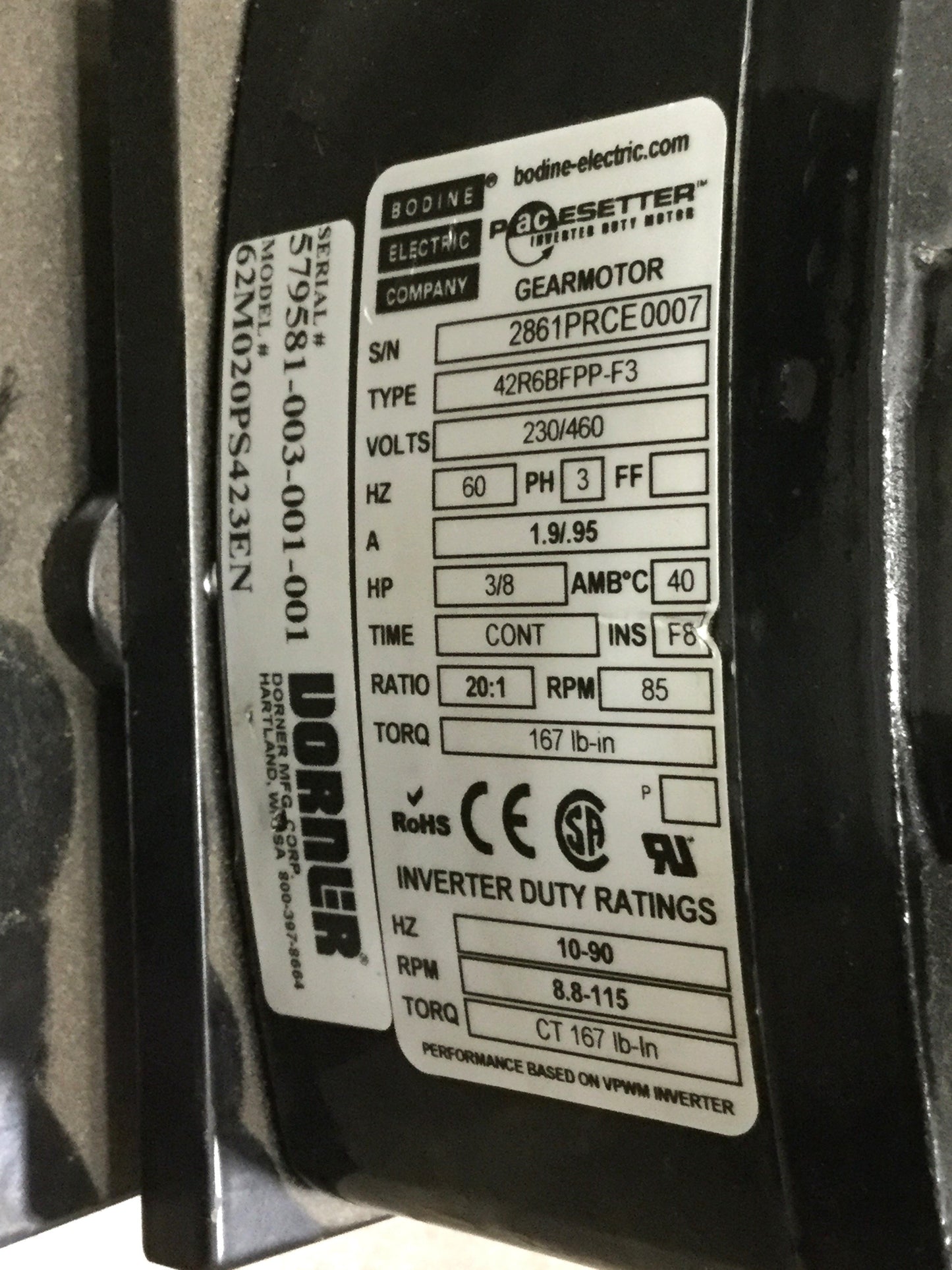 Used Dorner 2200 Series End Drive Belt Conveyor 4" Wide x 130" Long, 55 ft/min