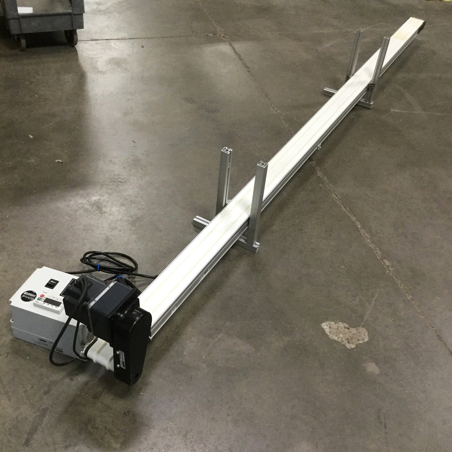 Used Dorner 2200 Series End Drive Belt Conveyor 4" Wide x 130" Long, 50 ft/min